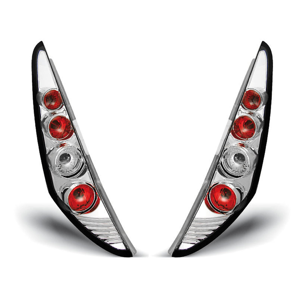 Rücklichter passend für Fiat Punto 2 10.99-06.03 3D Chrom