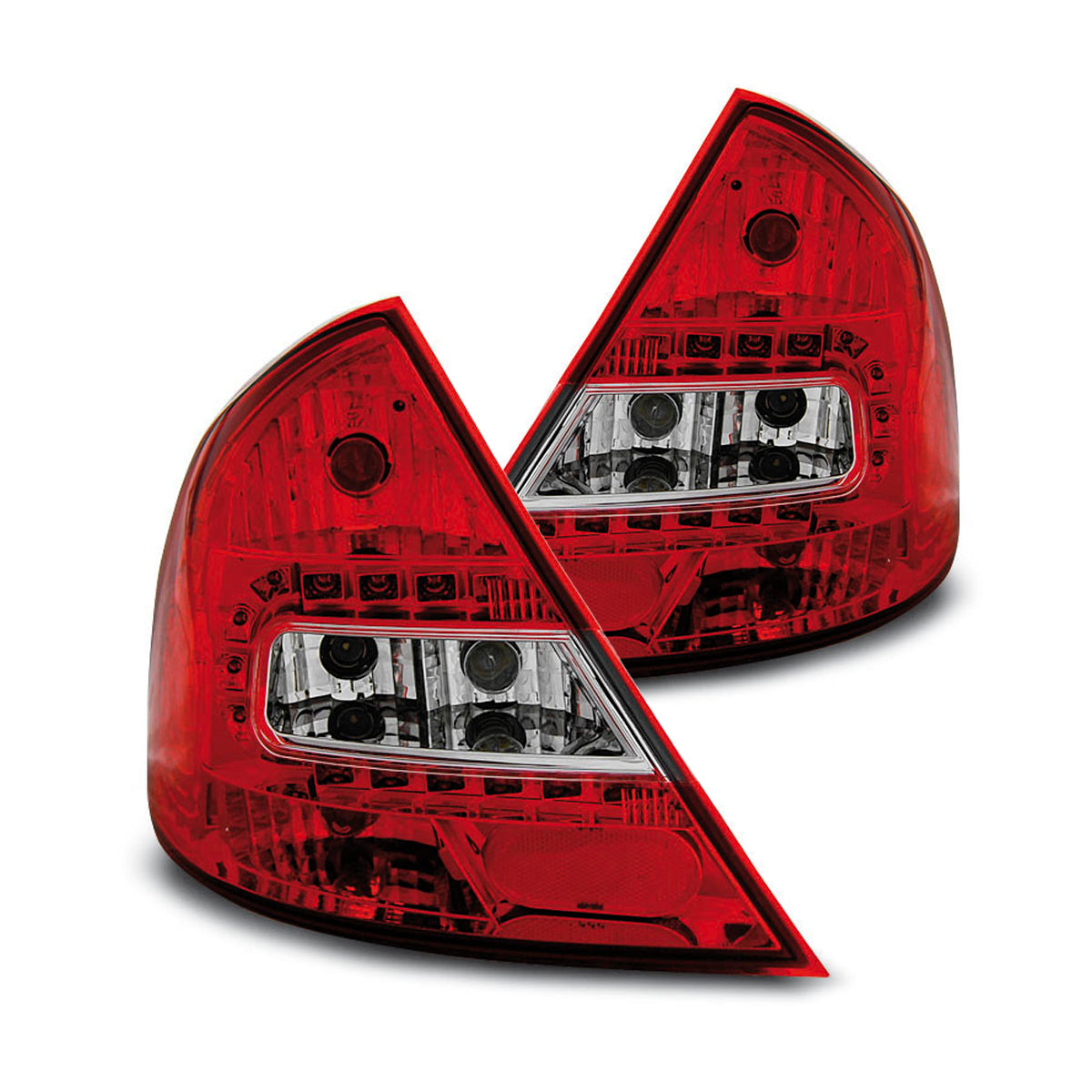 Rücklichter passend für Ford Mondeo MK3 09.00-07 Rot Weiß LED
