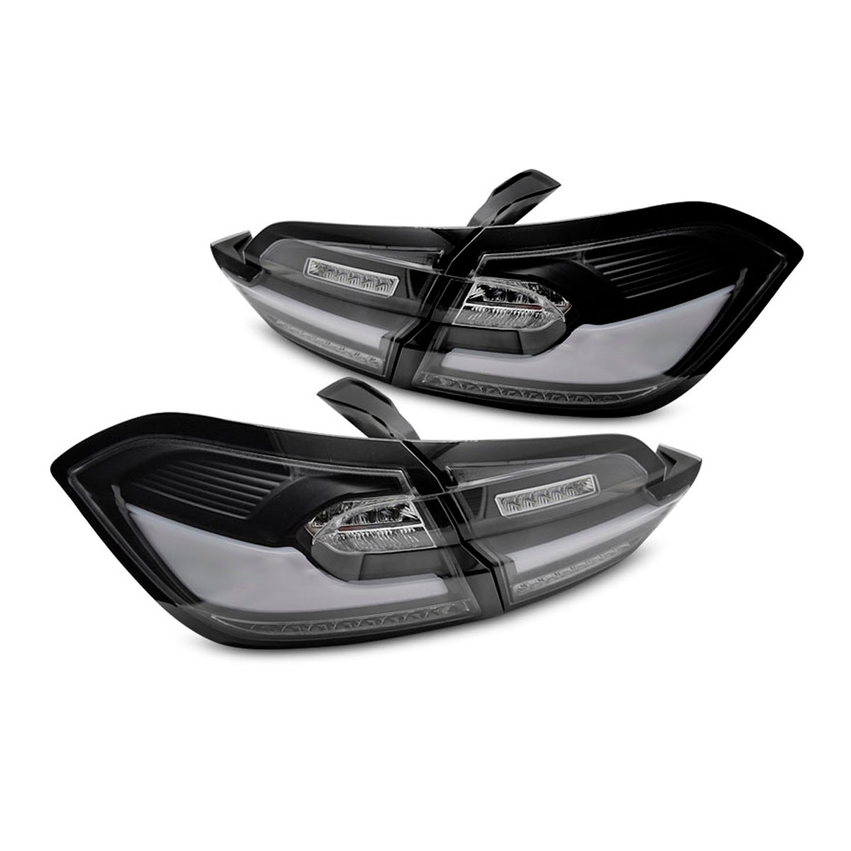 LED Rücklichter Schwarz passend für Ford Fiesta MK8 17-21 Hatchback