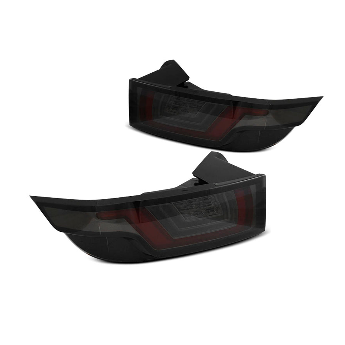 Rücklichter passend für Land Rover Range Rover Evoque 11-18 Rot Smoke Schwarz LED
