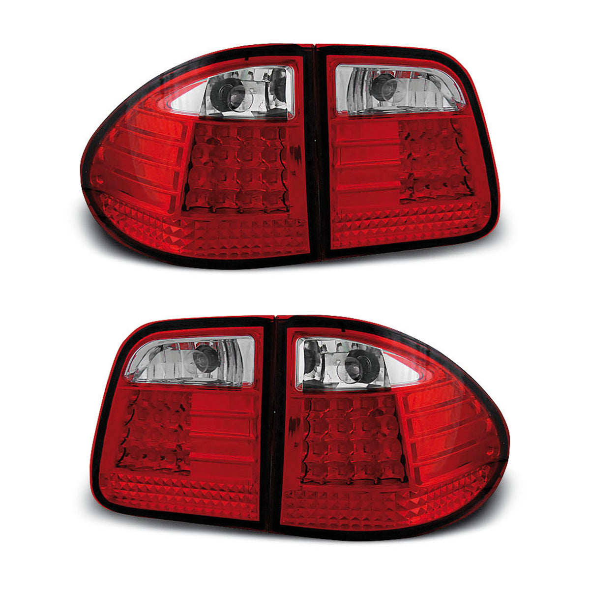 LED Rücklichter Rot Weiß passend für MERCEDES W210 E-KLASSE 95-03.02 KOMBI