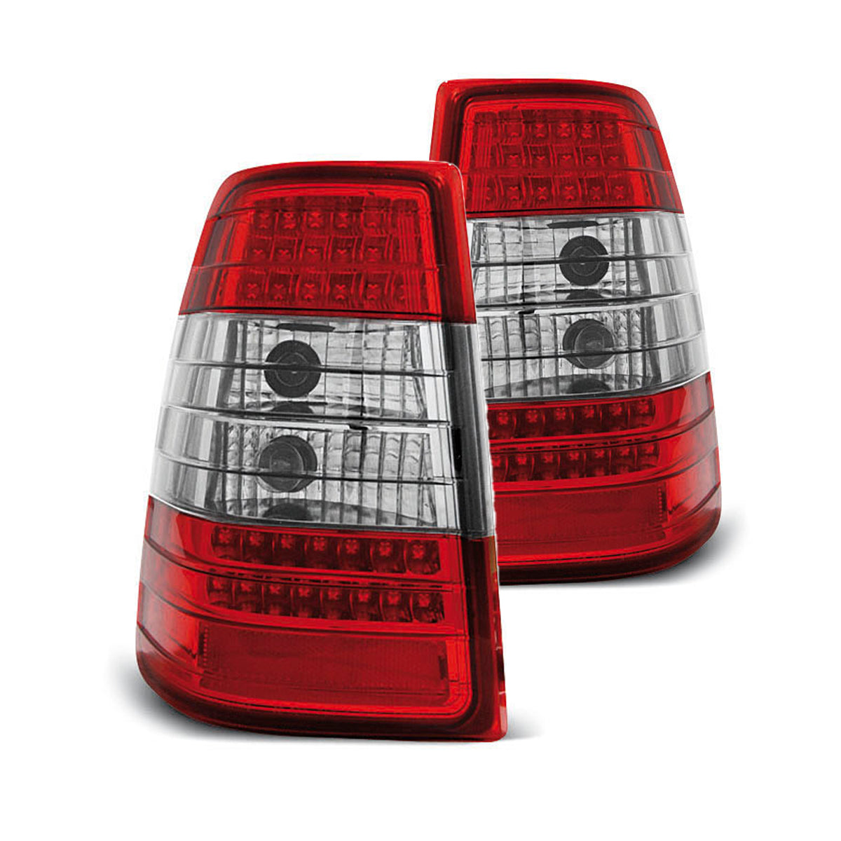 LED Rücklichter Rot Weiß passend für MERCEDES W124 E-KLASSE KOMBI 09.85-95