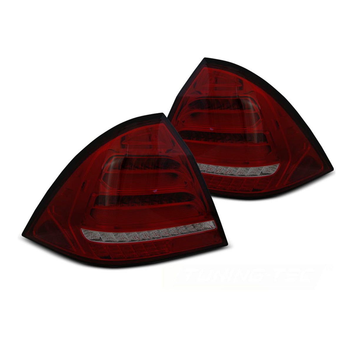 Rücklichter passend für Mercedes W203 Limousine 04-07 Rot Rauch LED BAR