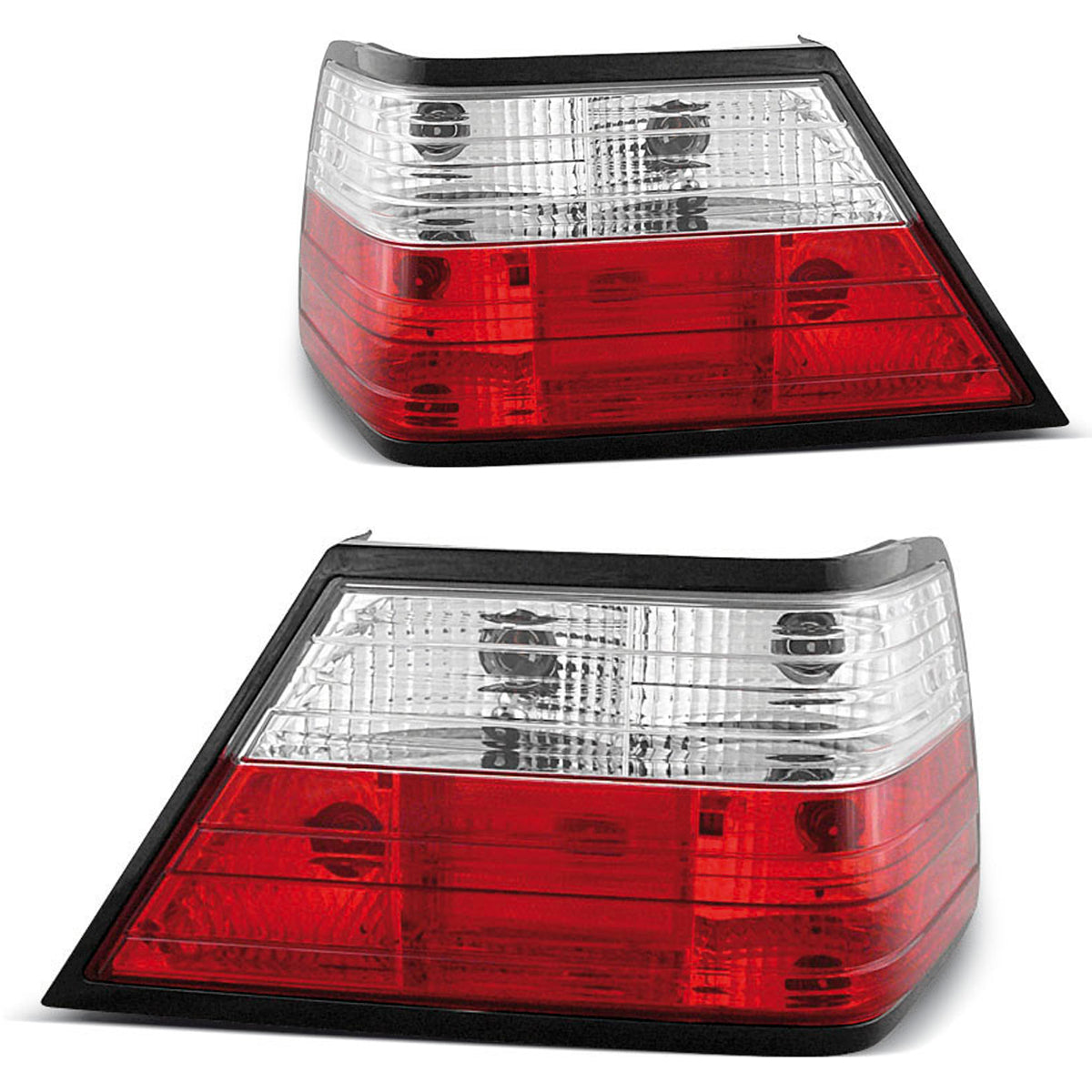 Rücklichter Rot Weiß passend für Mercedes W124 E-Klasse 01.85-06.95