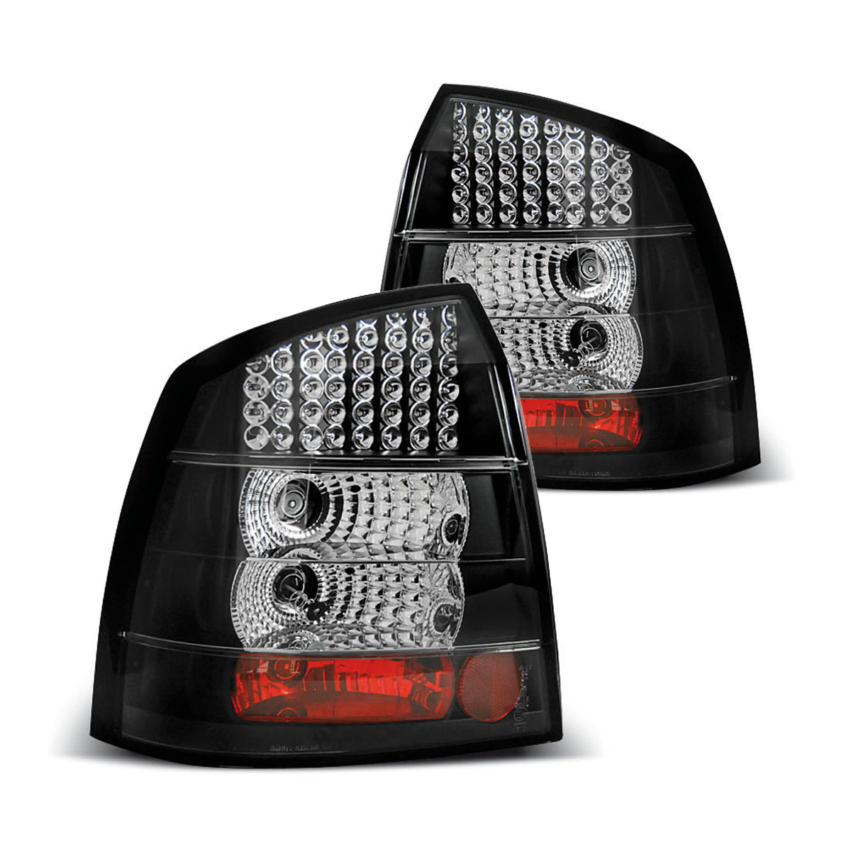 Rücklichter passend für Opel Astra G 09.97-02.04 3D/5D Schwarz LED