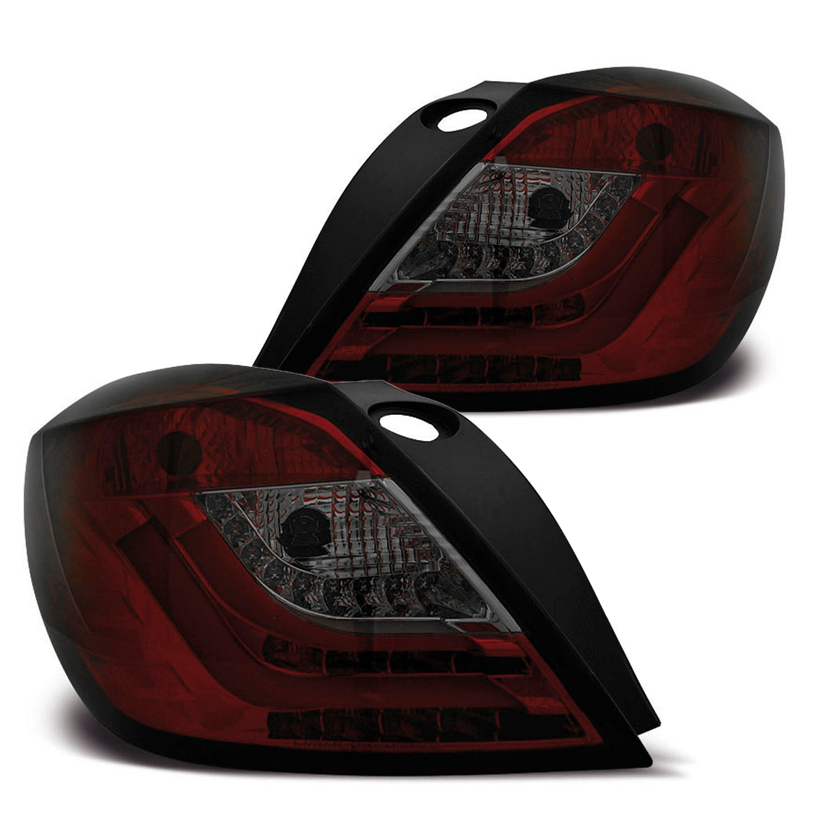 Rücklichter passend für Opel Astra H 03.04-09 3D Rot Smoke LED