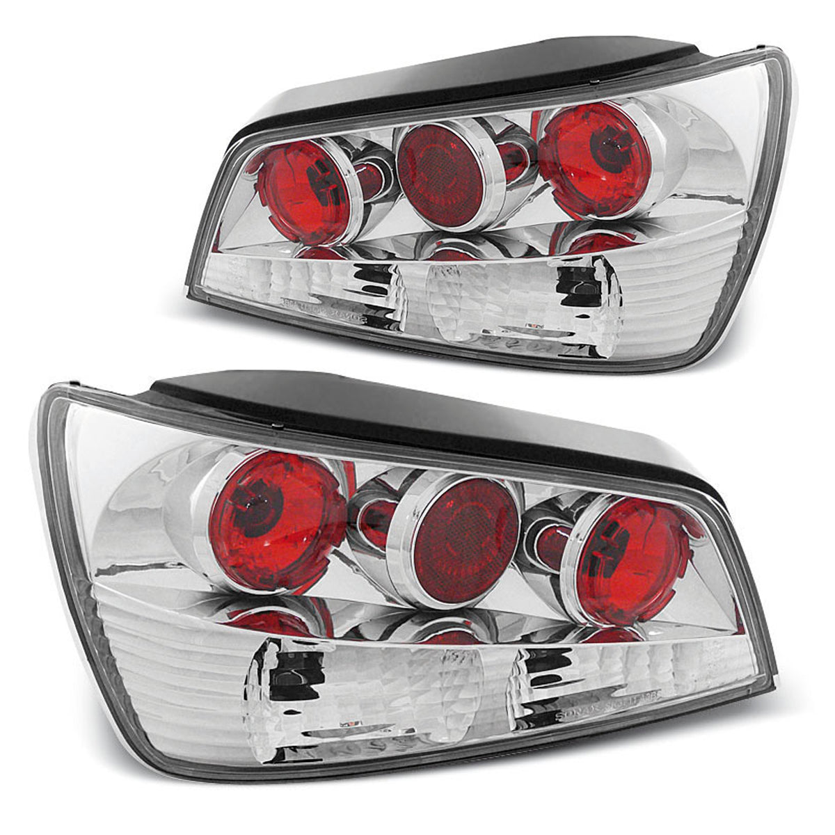 Rücklichter passend für Peugeot 306 02.93-04.97 Chrom