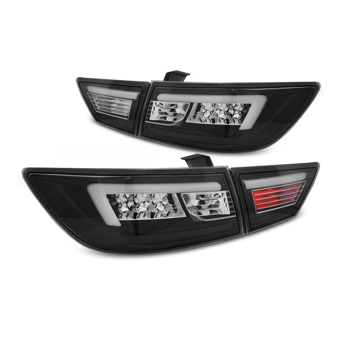 Rücklichter passend für Renault Clio IV 13-16 HB LED Leiste Schwarz