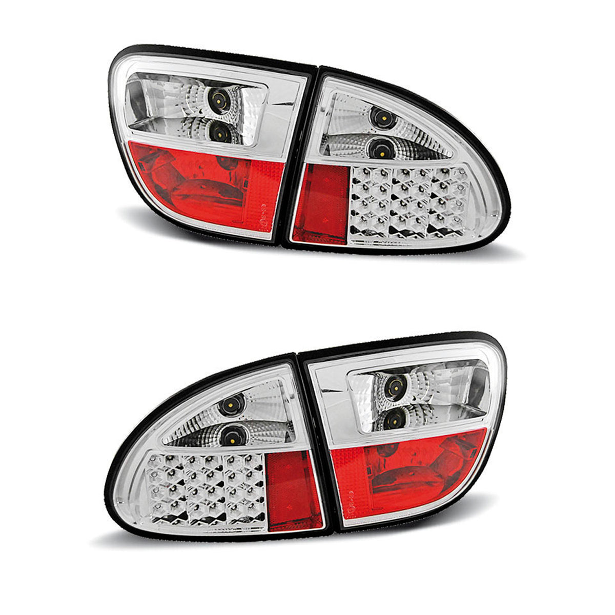 LED Rücklichter Chrom passend für Seat Leon 04.99-08.04
