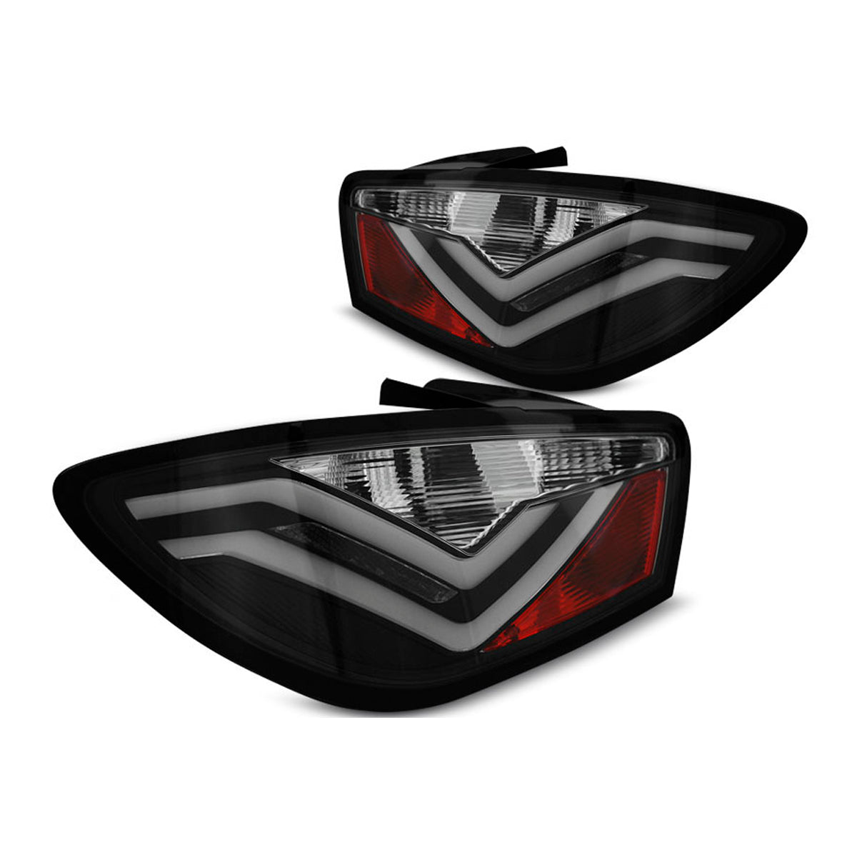 LED Leisten Rücklichter Schwarz passend für Seat Ibiza 6J 3D 06.08-12