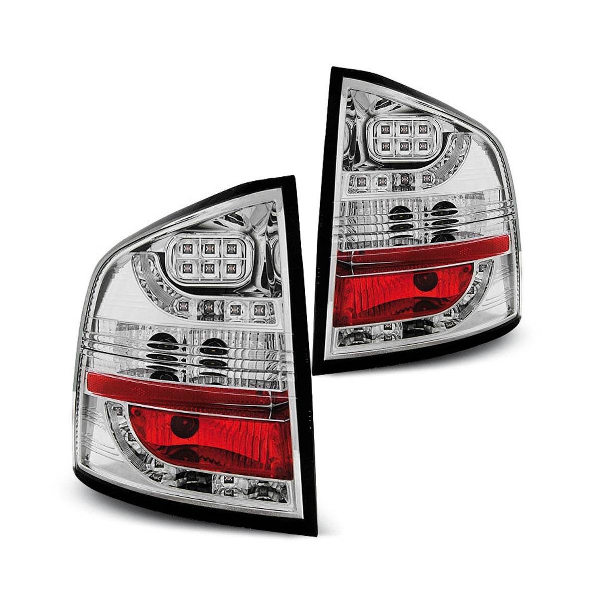 LED Rücklichter Chrom passend für Skoda Octavia II Kombi 04-12