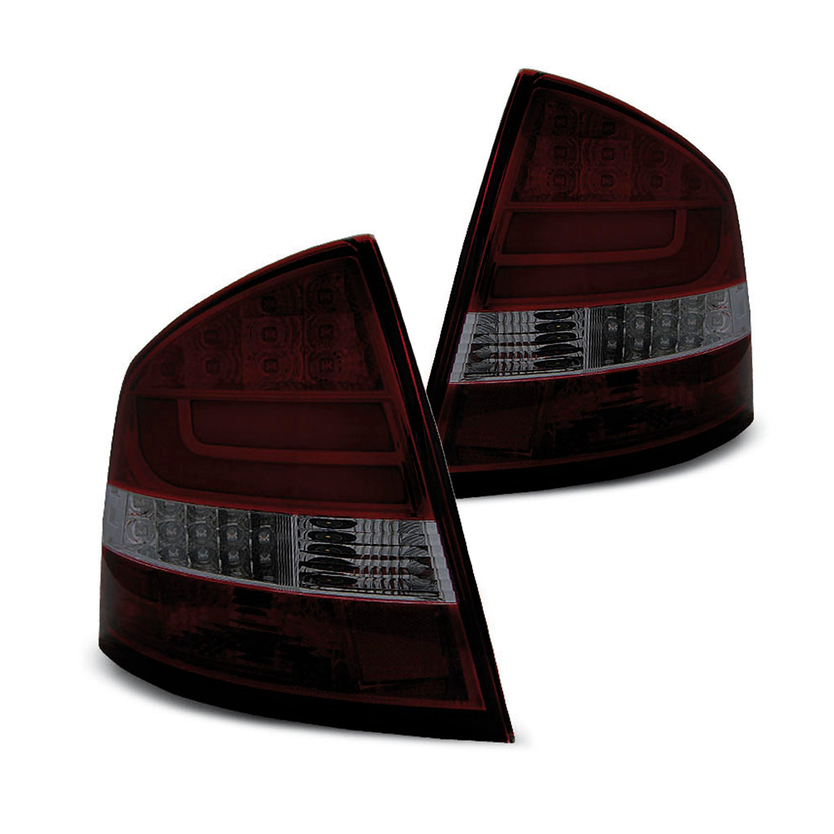 LED BAR Rücklichter Rot Rauch passend für Skoda Octavia II Limousine 04-12