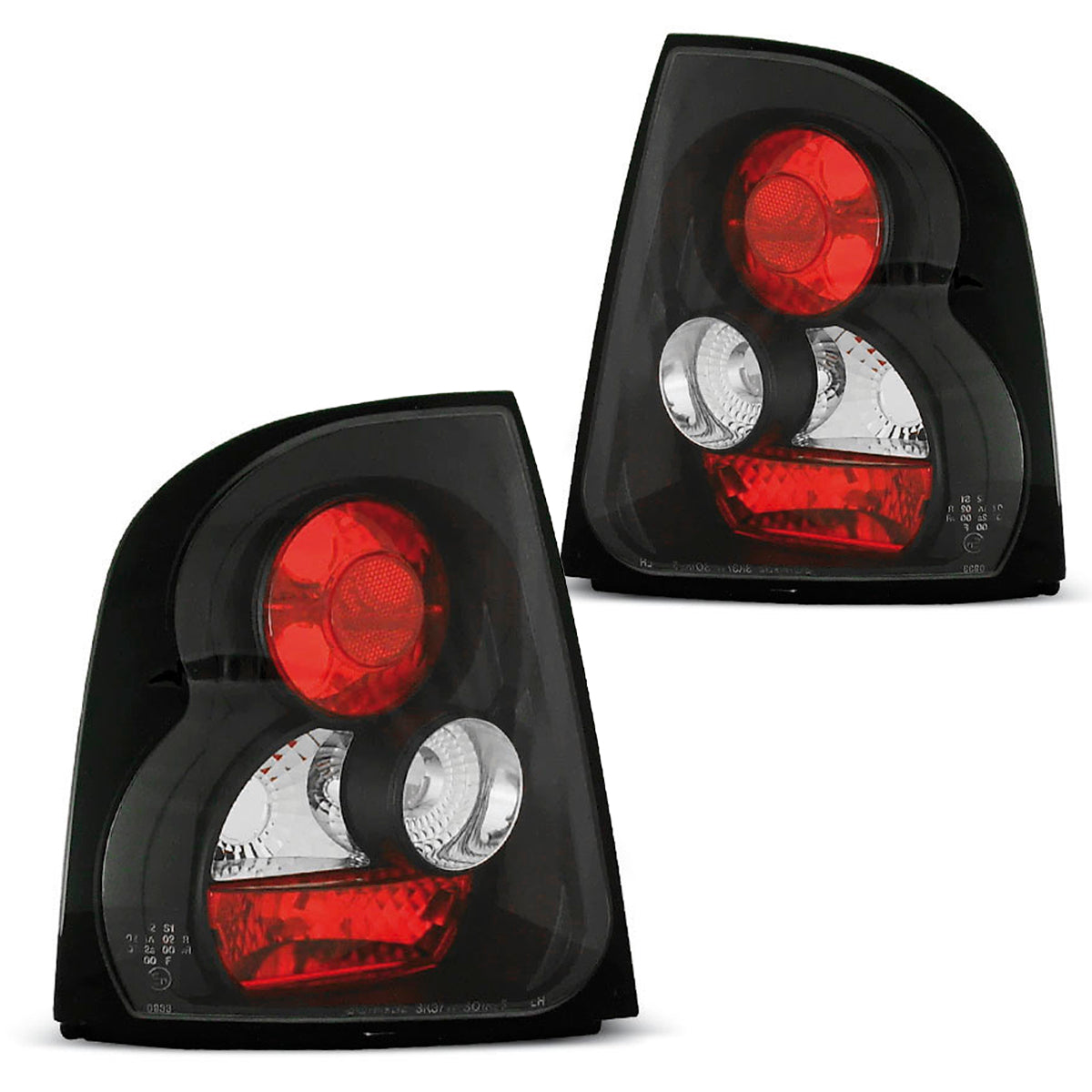 Rücklichter Schwarz passend für Skoda Octavia 03.97-07.00 Liftback