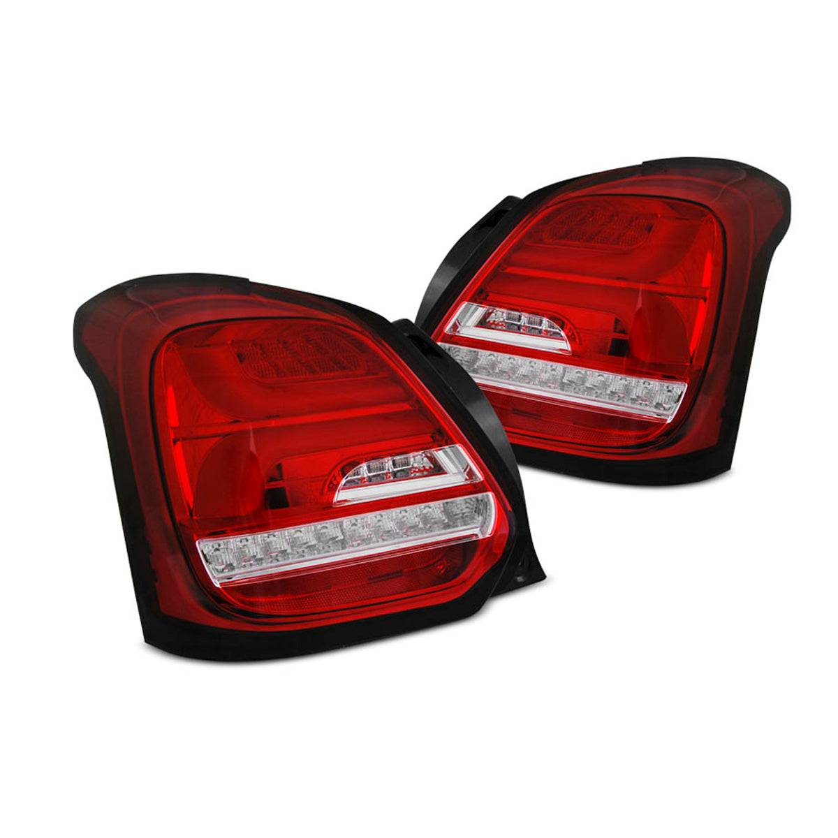 Rücklichter Suzuki Swift VI 17- Rot Weiß LED Sequenz