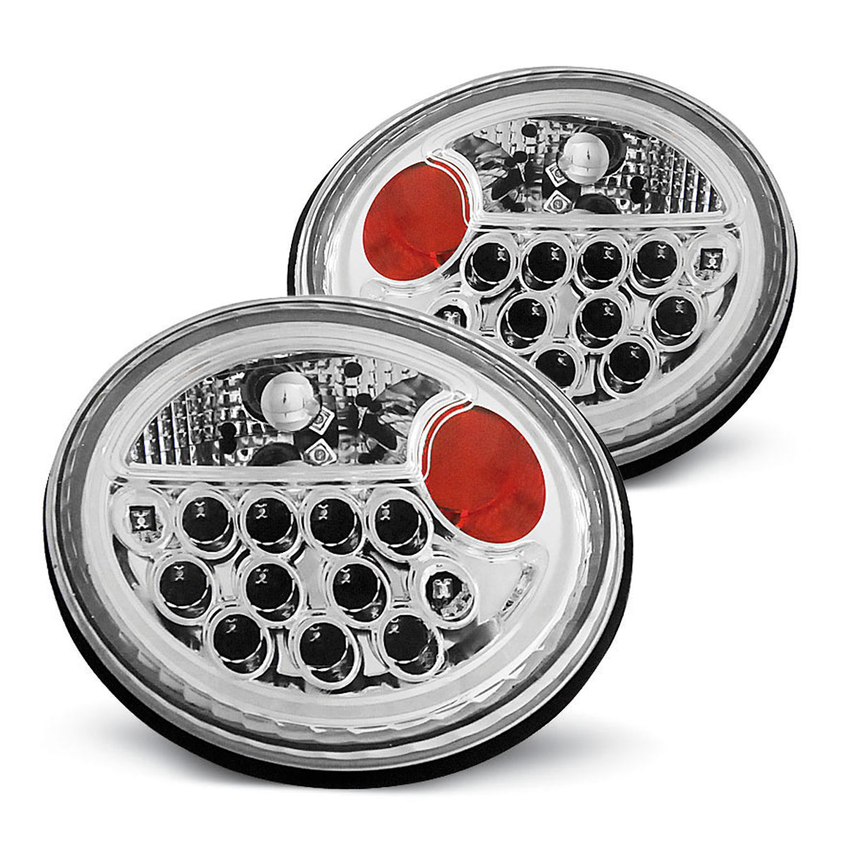 LED Rücklichter Chrom passend für VW New Beetle 10.98-05