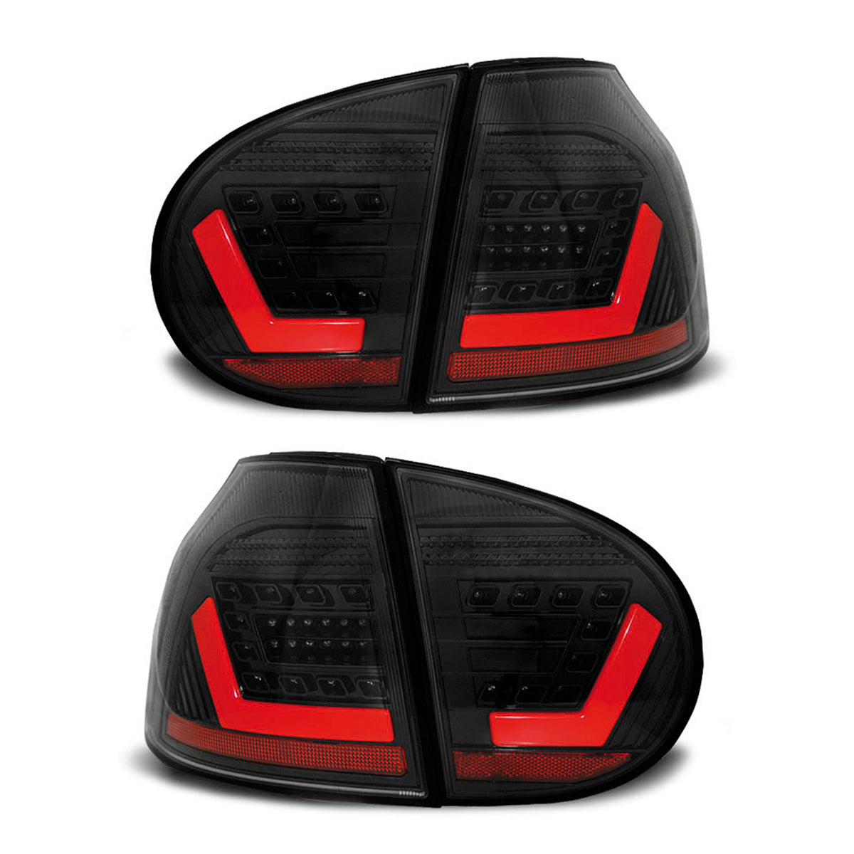 LED BAR Rücklichter Schwarz passend für VW Golf 5 10.03-09