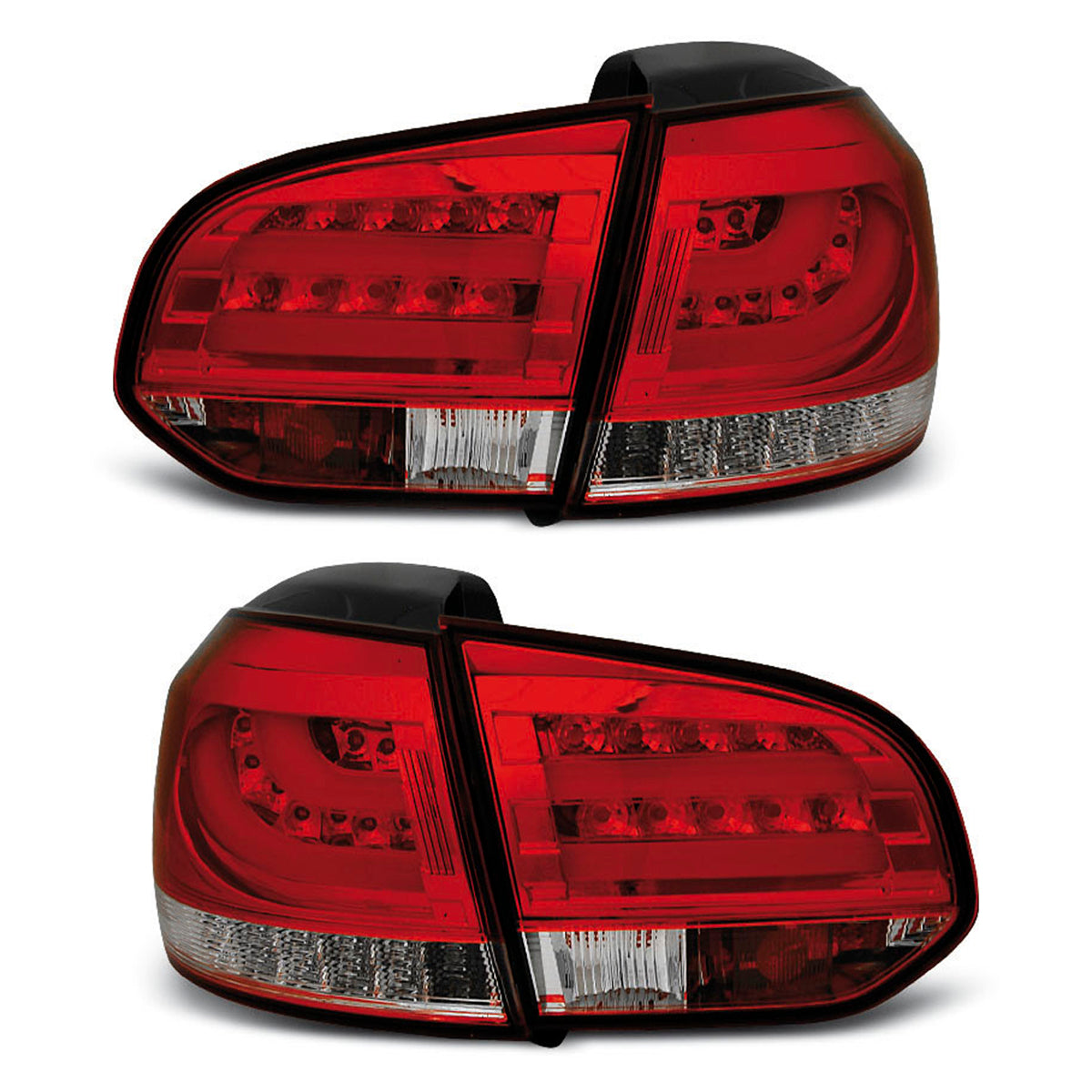 LED BAR Rücklichter Rot Weiß passend für VW Golf 6 10.08-12