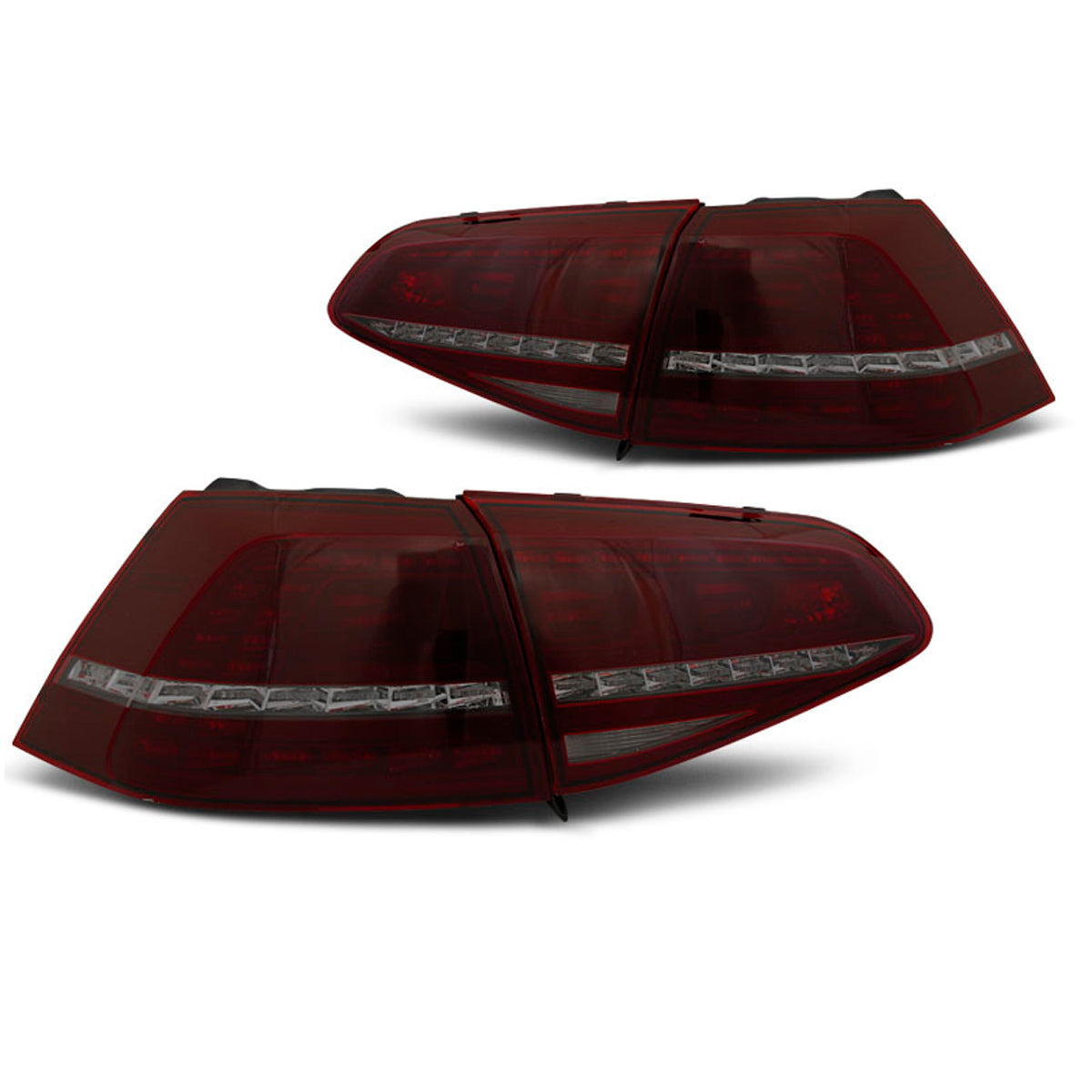 LED Rücklichter Sport Rot Rauch Sequenziell passend für VW Golf 7 13-17