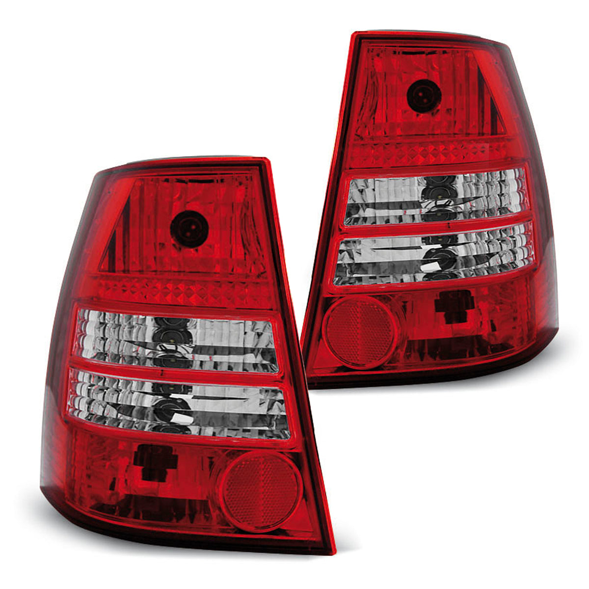 Rücklichter Rot Weiß passend für VW Golf 4 / Bora 99-06 Variant