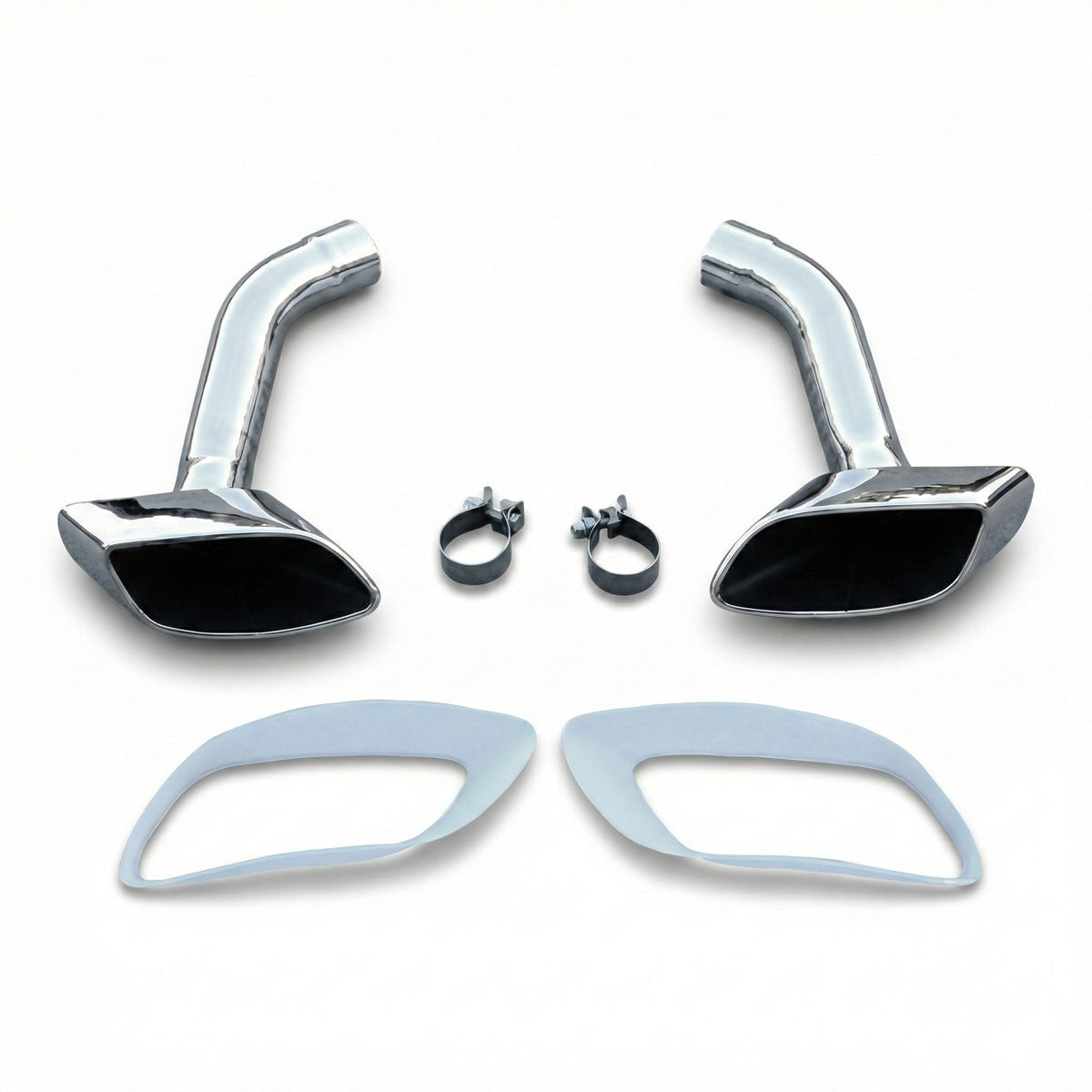 Chrom Auspuffendrohre passend für BMW X6 E71 2007-2014