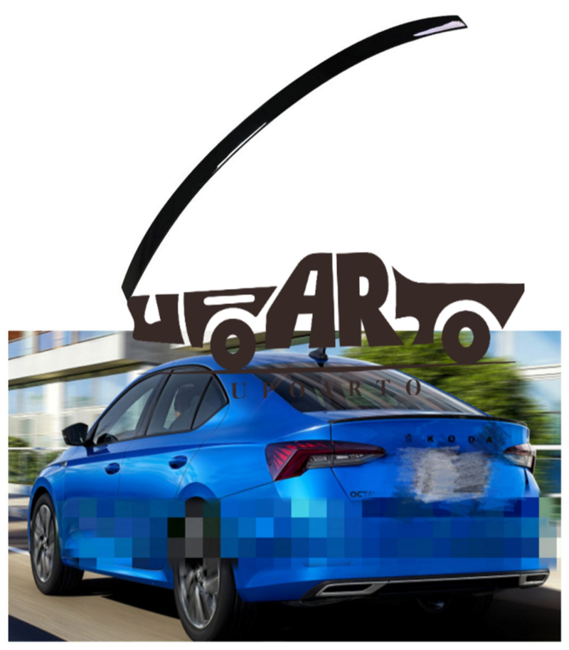 Kofferraumspoiler Hochglanz Schwarz passend für Skoda Octavia IV 2021-heute