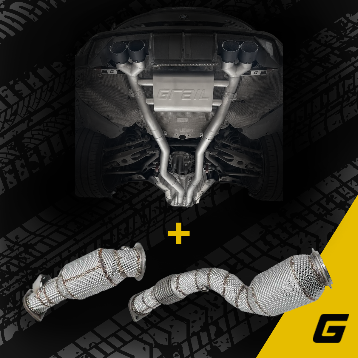 GRAIL Bundle | ECE | passend für BMW Bundle | M3/M4 G8 | 0/G82 | Klappenanlage + Downpipe