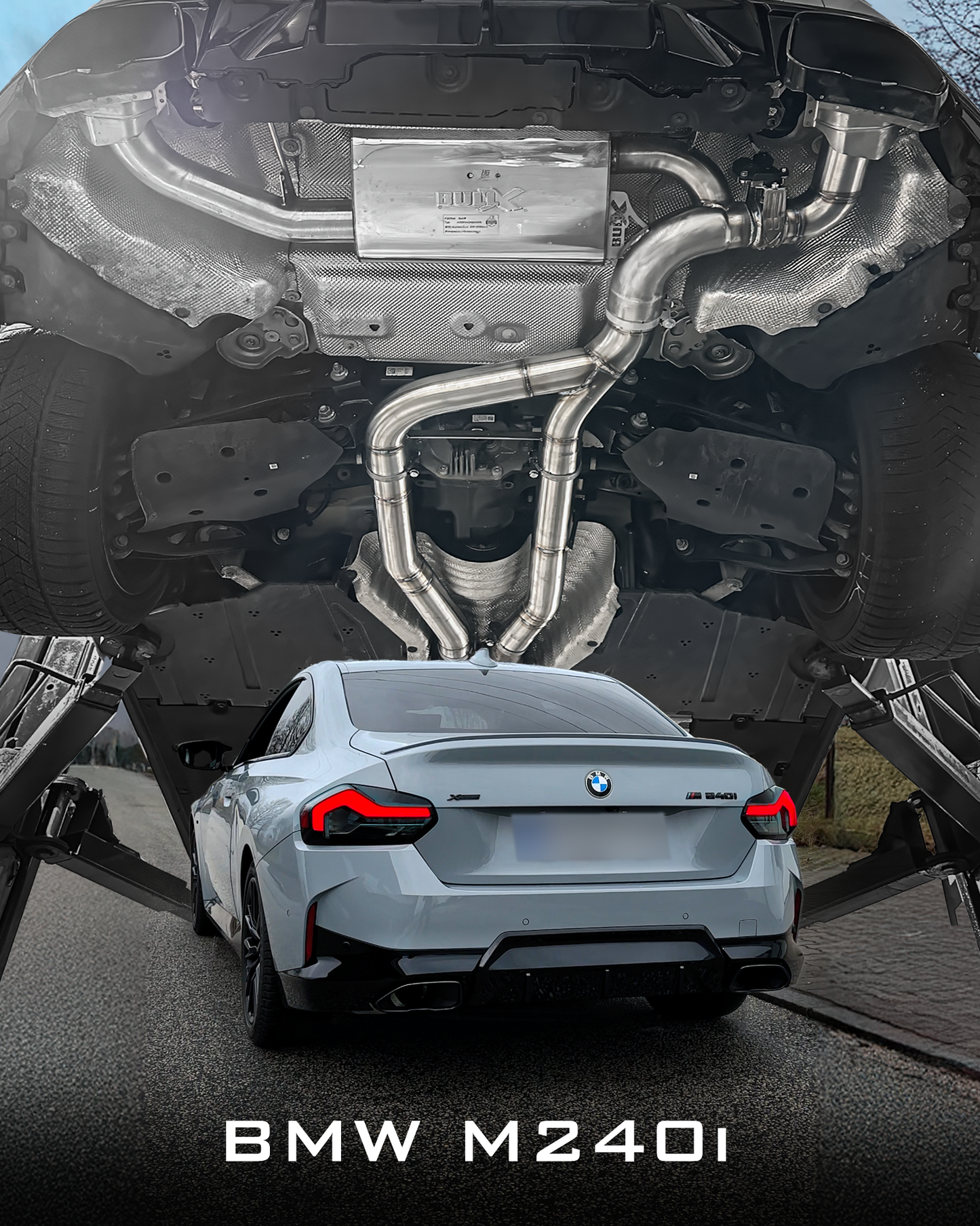 EGO-X Abgasanlage 3,5" BMW M240i G42, (mit ECE*)