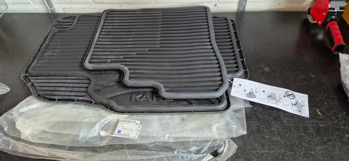 Gummimatten Karl Satz 4-teilig Original GM Neu