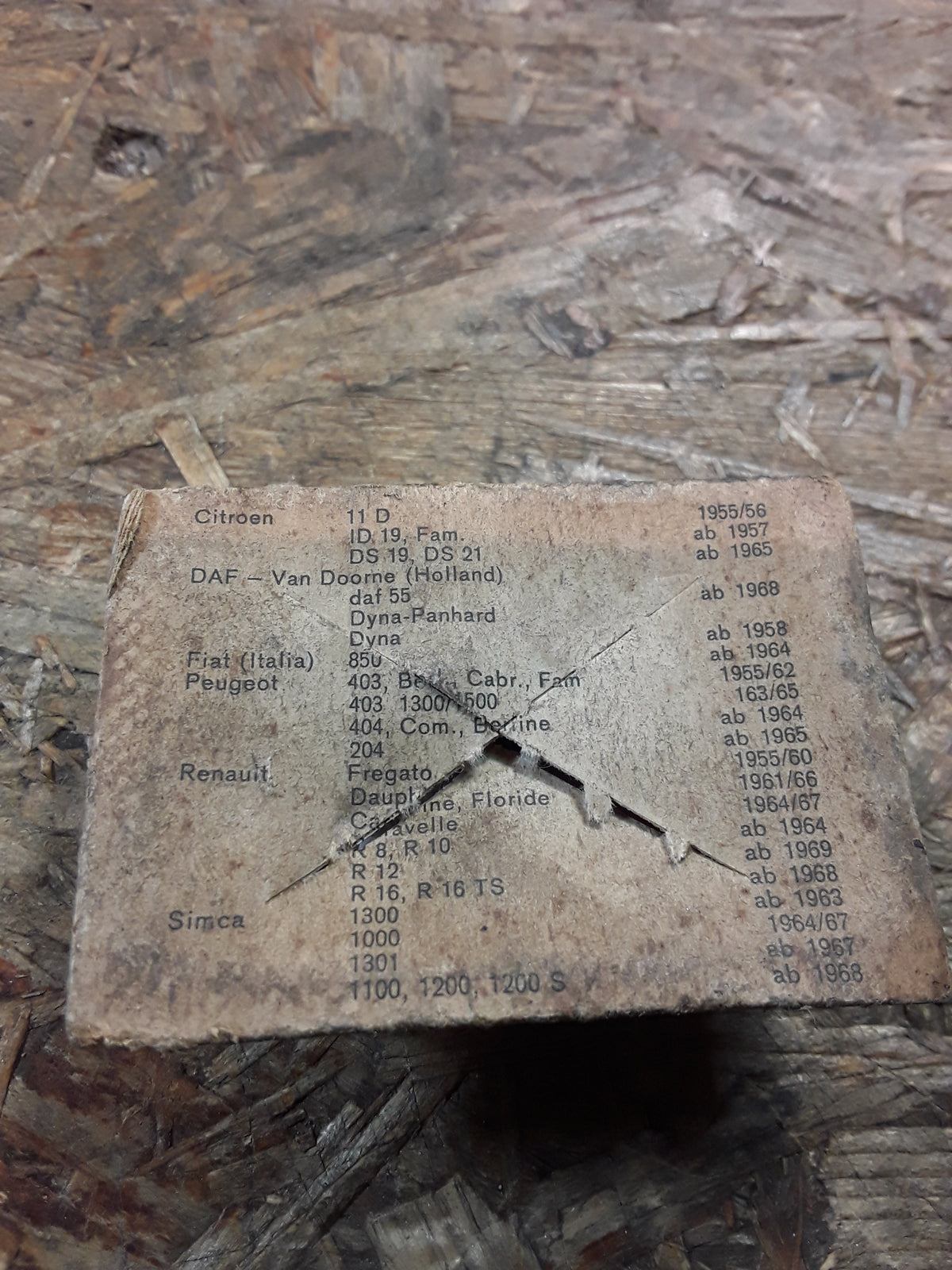 Citroen DAF Fiat Peugeot Renault Simca Kontaktsatz Zündverteiler original Bosch NEU