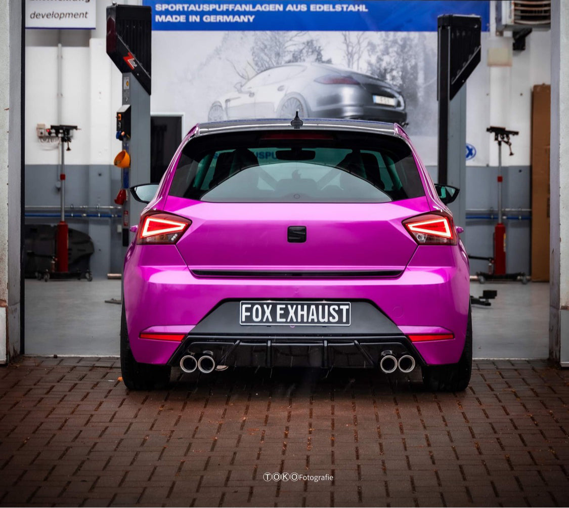 Seat Ibiza V - KJ Endschalldämpfer ohne Abgasklappe Ausgang rechts/links - 2x76 Typ 25 rechts/links