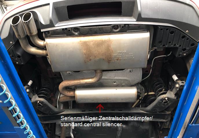Seat Leon 5F - Starre Hinterachse Endschalldämpfer Ausgang rechts/links - 2x80 Typ 16 rechts/links