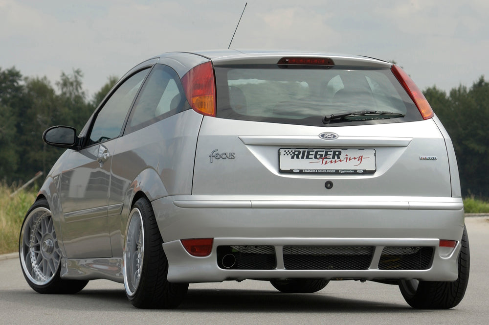 Ford Focus 1 Rieger Heckansatz nur für Schrägheck, nicht Kombi/Turnier ABS,
inkl. Alugitter, Gutachten, Montagezubehör