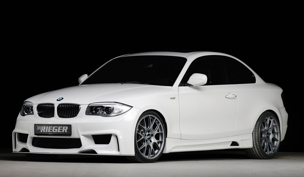 BMW 1er E81 (187/1K2/1K4) Rieger Seitenschweller rechts, mit Schacht, mit Ausschnitt, ABS,
inkl. Montagezubehör, Alugitter, Gutachten