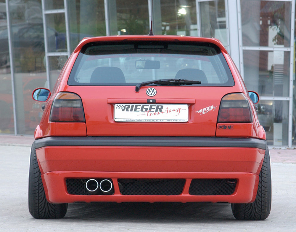 VW Golf 3 Rieger Heckansatz tiefe Version, ABS,
inkl. Alugitter, Gutachten, Montagezubehör
