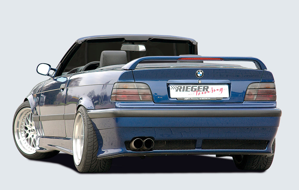 BMW 3er E36 Rieger Heckschürze RT 04 ABS,
Gutachten, Montagezubehör, Alugitter