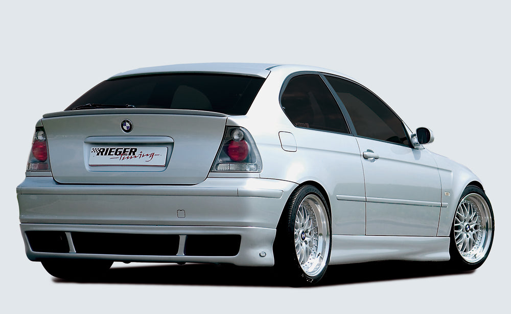 BMW 3er E46 Rieger Heckansatz ABS,
inkl. Alugitter, Gutachten, Montagezubehör