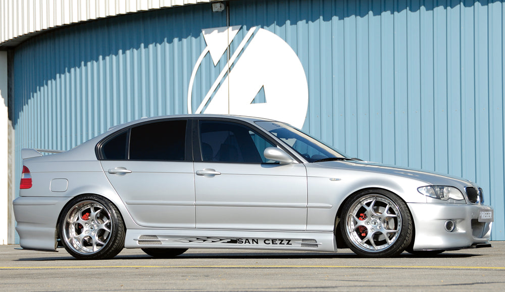 BMW 3er E46 Rieger Spoilerstoßstange -> Vorgängermodell mit speziellen Halterungen mit Halter f. orig. NSW, ABS,
Alugitter, Gutachten, Montagezubehör