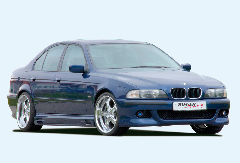 BMW 5er E39 Rieger Spoilerstoßstange mit Halter f. orig. NSW, ABS,
inkl. Alugitter, Gutachten, Montagezubehör