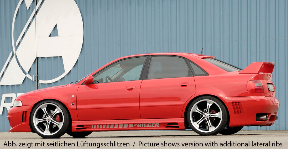 Audi A4 (B5) Rieger Heckschürze ABS,
inkl. Alugitter, Gutachten, Montagezubehör