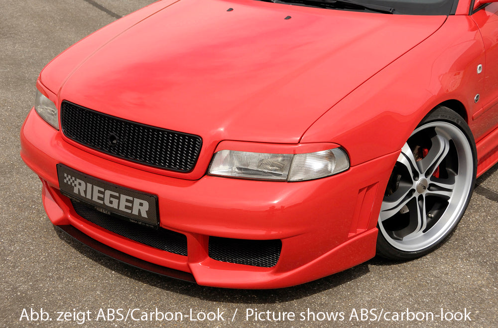 Audi A4 (B5) Rieger Spoilerschwert für Spoilerstoßstangen 55070/71/72/73/74/75 mittig, für Spoilerstoßstange, ABS,
inkl. Montagezubehör, ABE