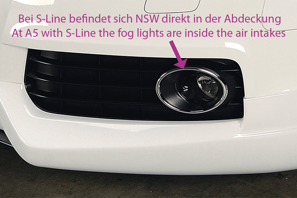 Audi A5 (B8/B81) Rieger Spoilerschwert für Spoilerlippe 55411 mittig, für Spoilerlippe, ABS, für Fzg. ohne S-Line Exterieur,
inkl. Montagezubehör, ABE