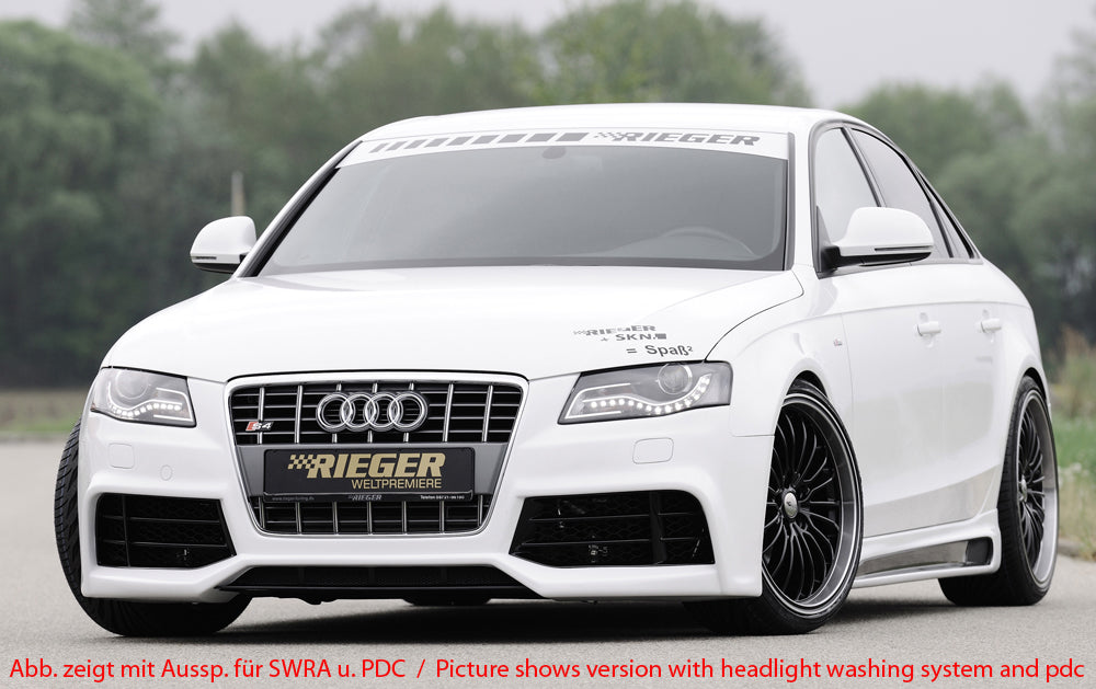 Audi A4 (B8/B81) Rieger Spoilerstoßstange ABS, für Fzg. mit Scheinwerferreinigungsanlage, S-Line Exterieur und ohne S-Line Exterieur,
inkl. Montagezubehör, ABE