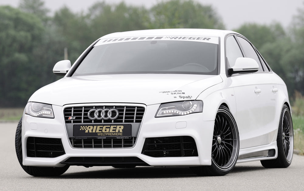 Audi A4 (B8/B81) Rieger Spoilerstoßstange ABS, für Fzg. mit Einparkhilfe (PDC), Scheinwerferreinigungsanlage, S-Line Exterieur und ohne S-Line Exterieur,
inkl. Montagezubehör, ABE