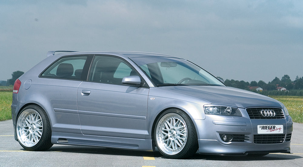 Audi A3 (8P) Rieger Spoilerlippe (nicht für S-Line, nicht für S3) ABS, für Fzg. ohne S-Line Exterieur,
inkl. Montagezubehör, ABE