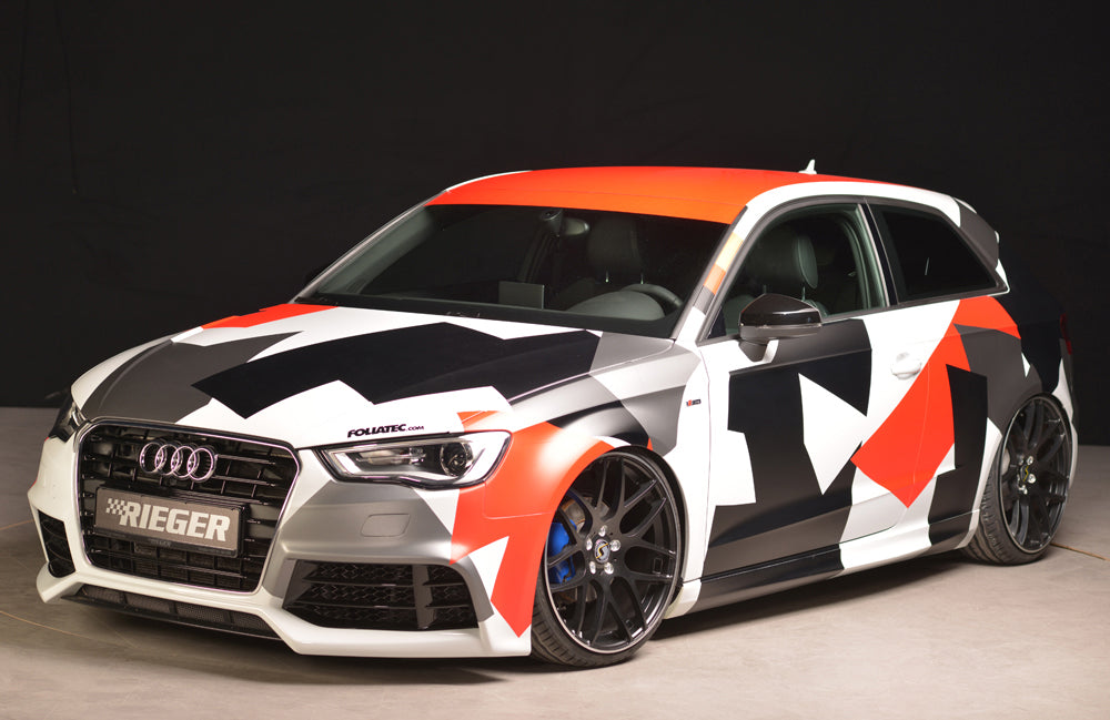 Audi A3 (8V) Rieger Spoilerschwert für Spoilerstoßstange 56790/91/92/93 mittig, für Spoilerstoßstange, ABS, für Fzg. mit S-Line Exterieur und ohne S-Line Exterieur,
inkl. Montagezubehör, ABE