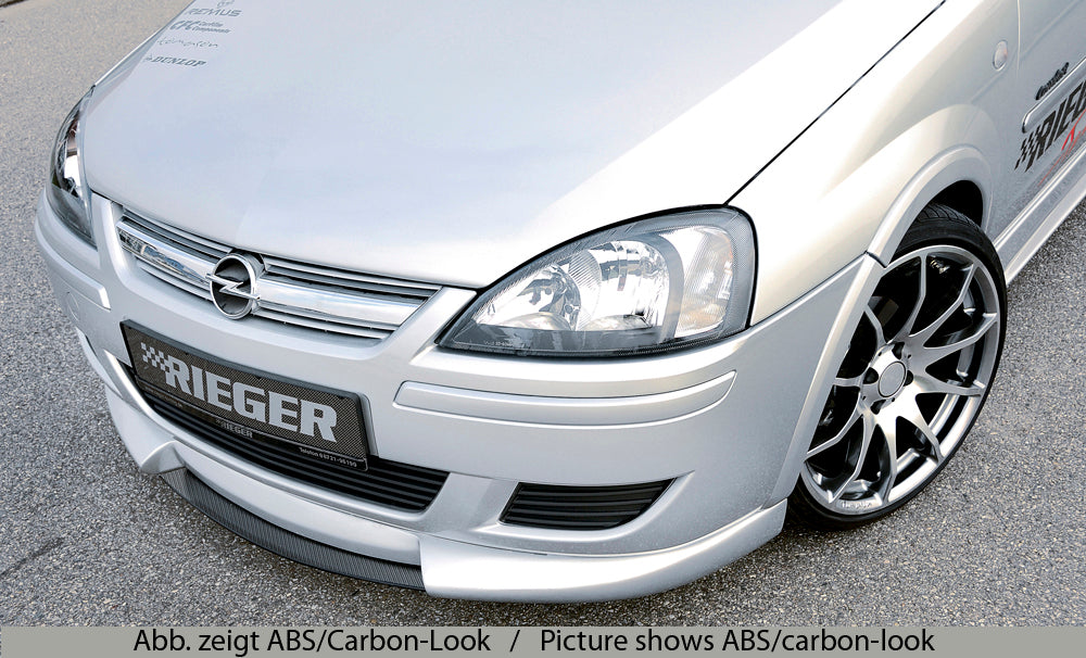 Opel Corsa C Rieger Spoilerschwert für Spoilerlippe 58921 mittig, für Spoilerlippe, ABS,
inkl. Montagezubehör, ABE