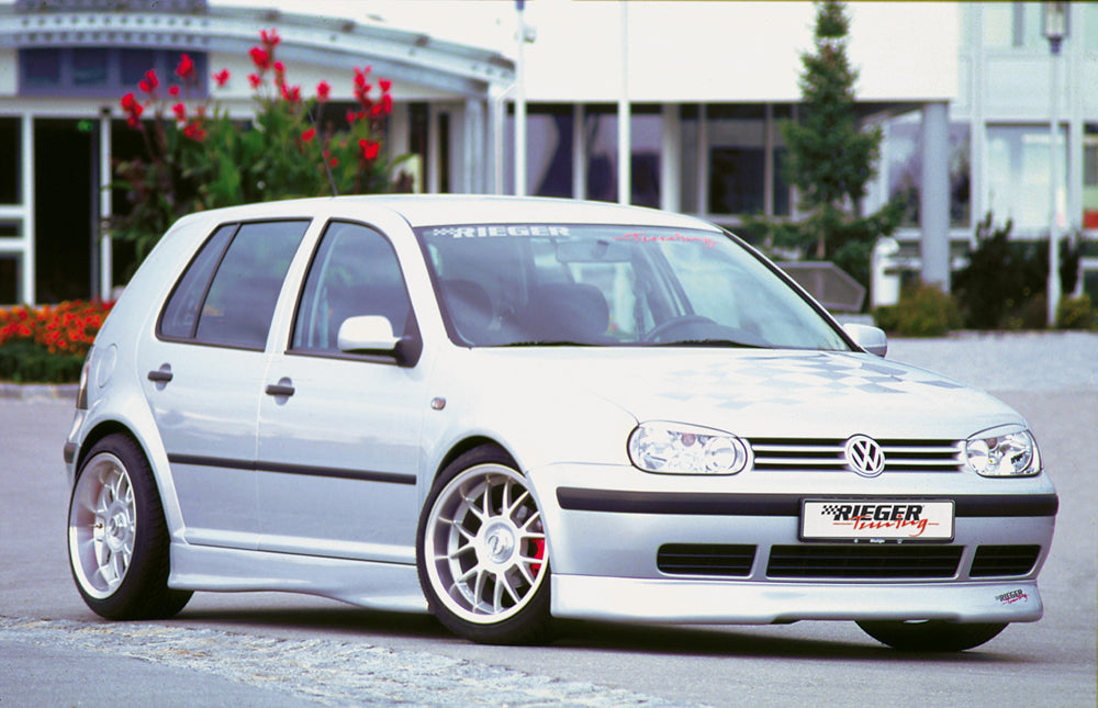 VW Golf 4 Rieger Spoilerlippe -> nicht für TDi mit 150 PS ABS,
inkl. Gutachten, Montagezubehör