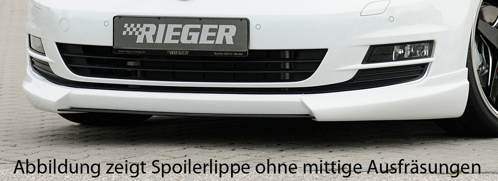 VW Golf 7 Rieger Spoilerlippe mit zusätzlichen Lüftungsschlitzen, ABS,
inkl. Alugitter, Montagezubehör, ABE