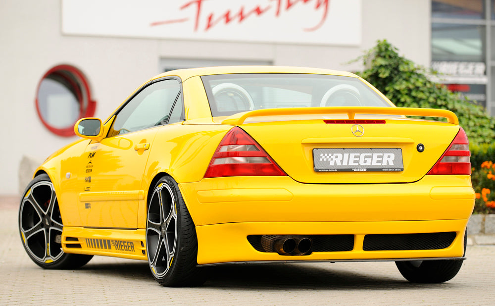 Mercedes SLK (R170) Rieger Heckschwert für Heckansatz 70030 für Heckschürzenansatz, ABS,
inkl. Montagezubehör, Gutachten