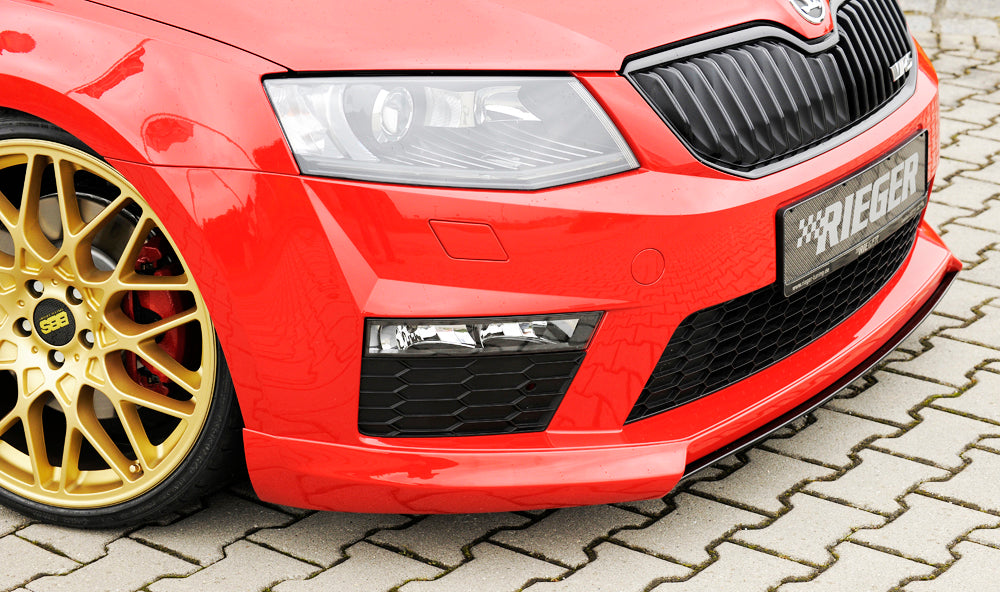 Skoda Octavia RS (5E) Rieger Spoilerschwert für Spoilerlippe 79010 mittig, für Spoilerlippe, ABS,
inkl. Montagezubehör, ABE